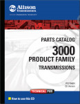 Allison Transmission Parts Catalog 3000 product families  
