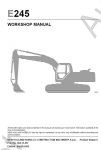 New Holland E245 Crawler Excavator Service Manual      New Holland E245,       