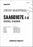 Komatsu Engine 6D107E-1-A           6D107E-1-A