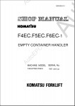 Komatsu ForkLift Truck F4EC.F5EC.F6EC-1      F4EC.F5EC.F6EC-1