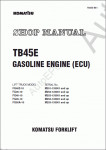Komatsu ForkLift Truck TB45E GASOLINE ENGINE (ECU)      TB45E GASOLINE ENGINE (ECU)