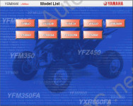 Yamaha Repair Manuals 2005 ATV       ATV - YFM50, YFM80W, YFM125, YFS200, YFM250B, YFM350, YFM350A, YFM350FA, YFZ350, YFM400FA, YFM400FW, YFM450FA, YFZ450, YFM660F, YFM660R, YXR660FA