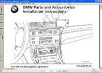 BMW EBA руководства по установке оригинальных аксессуаров BMW (БМВ )и дополнительно оборудования, представлены все серии BMW