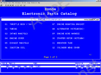 Электронный каталог запчастей Honda Usa ProQuest