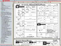 Toyota Avensis Verso / Picnic Service Manul (05/2001-->08/2005),      ,  , ,   ,  ,  