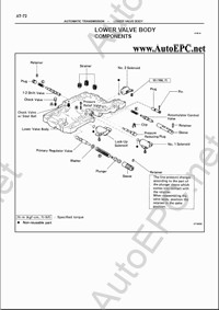 Toyota transmission and transaxle repair manuals A140E, A240L, A241E, A243L, A340F, A343F, A442F, A540H, A540E, A541E, A650E, A750E, A761E, A960E, A340E, A343E, A43D, A46DE, A46DF, U140, U151E, U241E, U250E, U660E, U340E, U341F, U140E, U241E, U441E, A760H, A960H