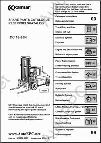 Kalmar Lift Truck          Kalmar () DC 8-16, DC 20-25, DC 28-52N,DC 2.5-8,DC 9-16,DC 18-25N,DCB 28-45,EC 2-8