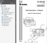 Scania D12 / D16 Engine Wokshop Service Manual       Scania D12 / D16,  