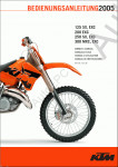 KTM 125/200 SX, MXC, EXC 2005    KTM 125/200 SX, MXC, EXC 2005