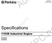 Perkins Engine 1103D        1103D Industrial Engine