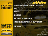 Bombardier Ski-Doo 1999-2000 руководство по ремонту Ski Doo, запчасти, ремонт, аксессуары и др.