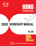 Hino Workshop Manual 2002 - FA, FB, FD, FE, FF, SG     - FA FB FD FE FF SG.  - J08C-TP, J08C-TR, J05C-TD
