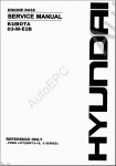 Hyundai Construction Equipment - Engines Service Manuals Инструкции по ремонту двигателей которые устанавливают на технику Хундай. PDF