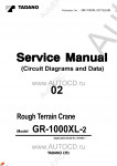 Tadano Rough Terrain Crane GR-1000XL-2 - Service Manual      ,    ,  ,  ,    .