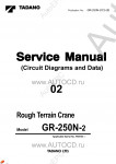 Tadano Rough Terrain Crane GR-250N-2 - Service Manual      ,    ,  ,  ,    .