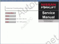 Nissan ForkLift Service Manual 2013 документация по ремонту для автокаров и погрузчиков фирмы Ниссан. Электрические схемы погрузчиков Ниссан.